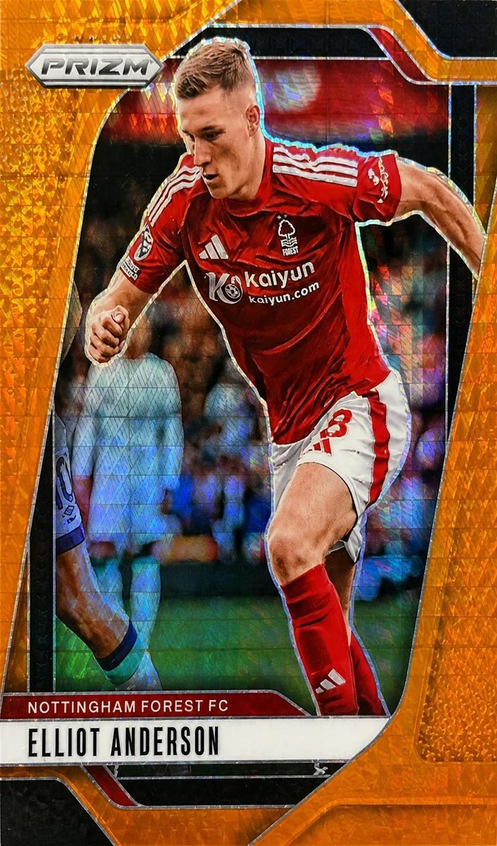 2024 Panini Prizm Premier League Elliot Anderson [Orange Hyper] #259 card