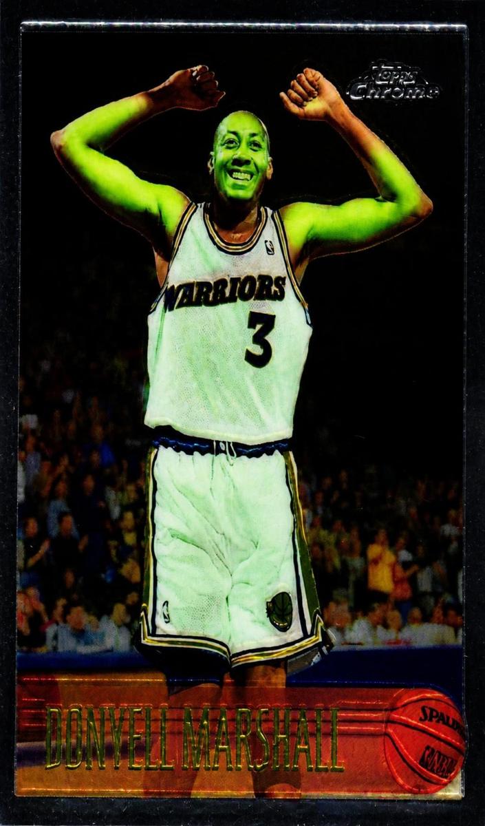 1996 Topps Chrome Donyell Marshall #117 card