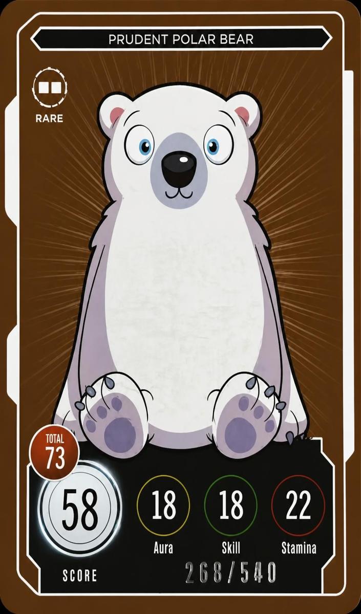 2022 Prudent Polar Bear [Rare] #196