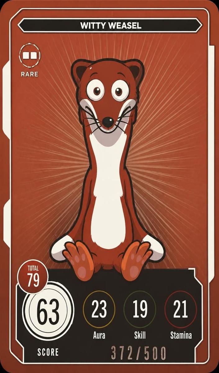2022 Witty Weasel [Rare] #262
