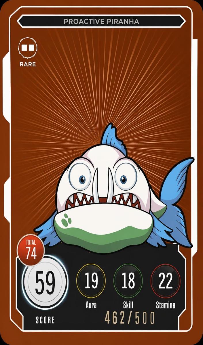2022 Proactive Piranha [Rare] #193