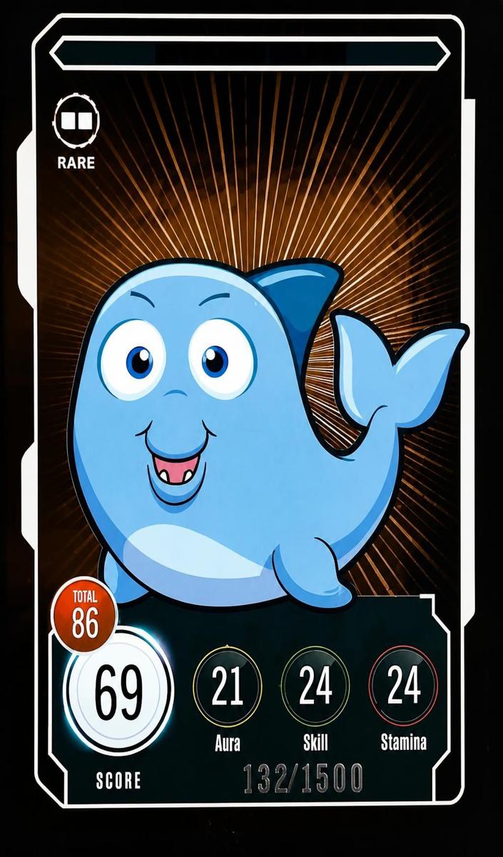 2022 Determined Dolphin [Rare] #72