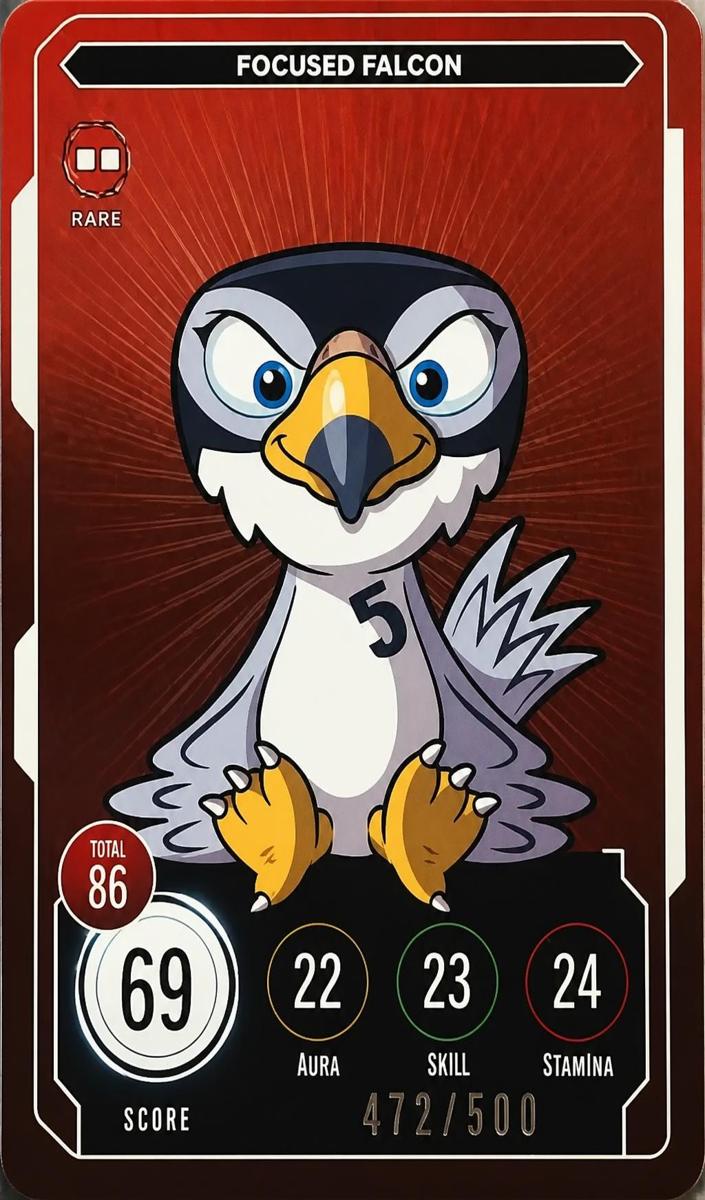 2022 Focused Falcon [Rare] #92