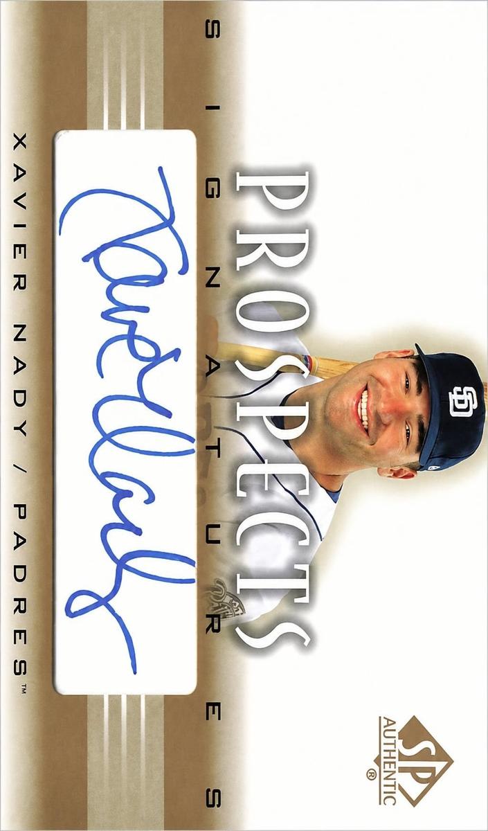2002 SP Authentic Xavier Nady #P-XN card