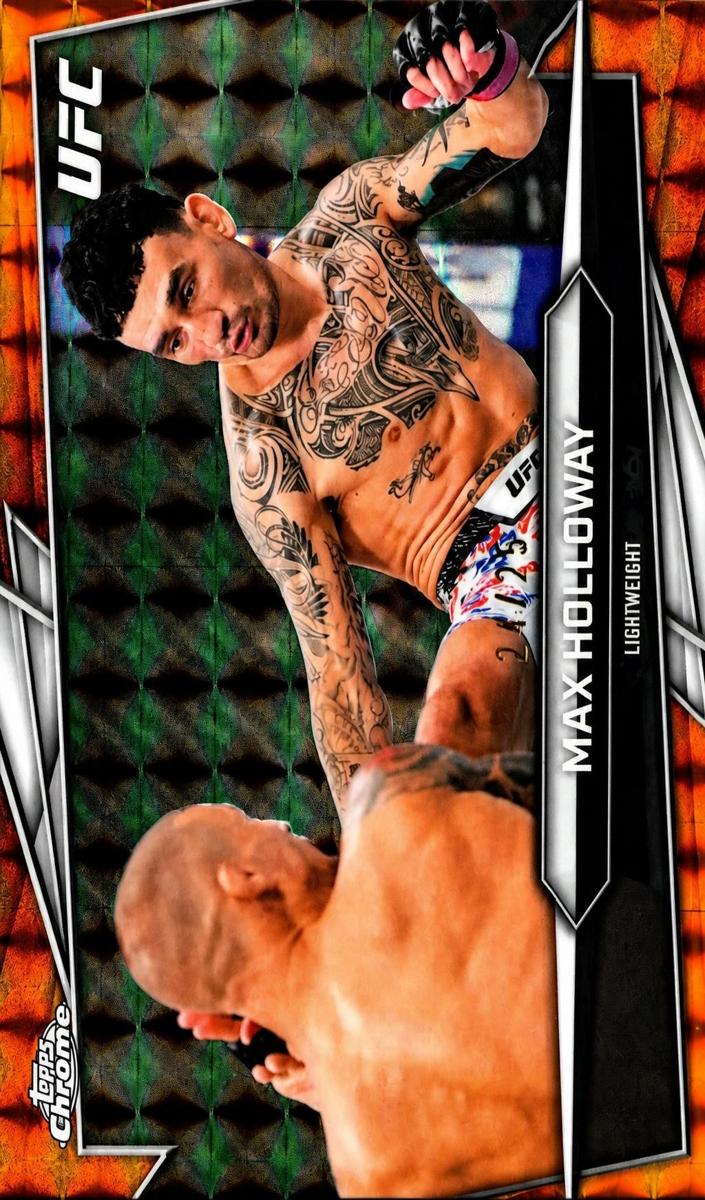2025 Max Holloway [Orange Geometric Refractor] #100