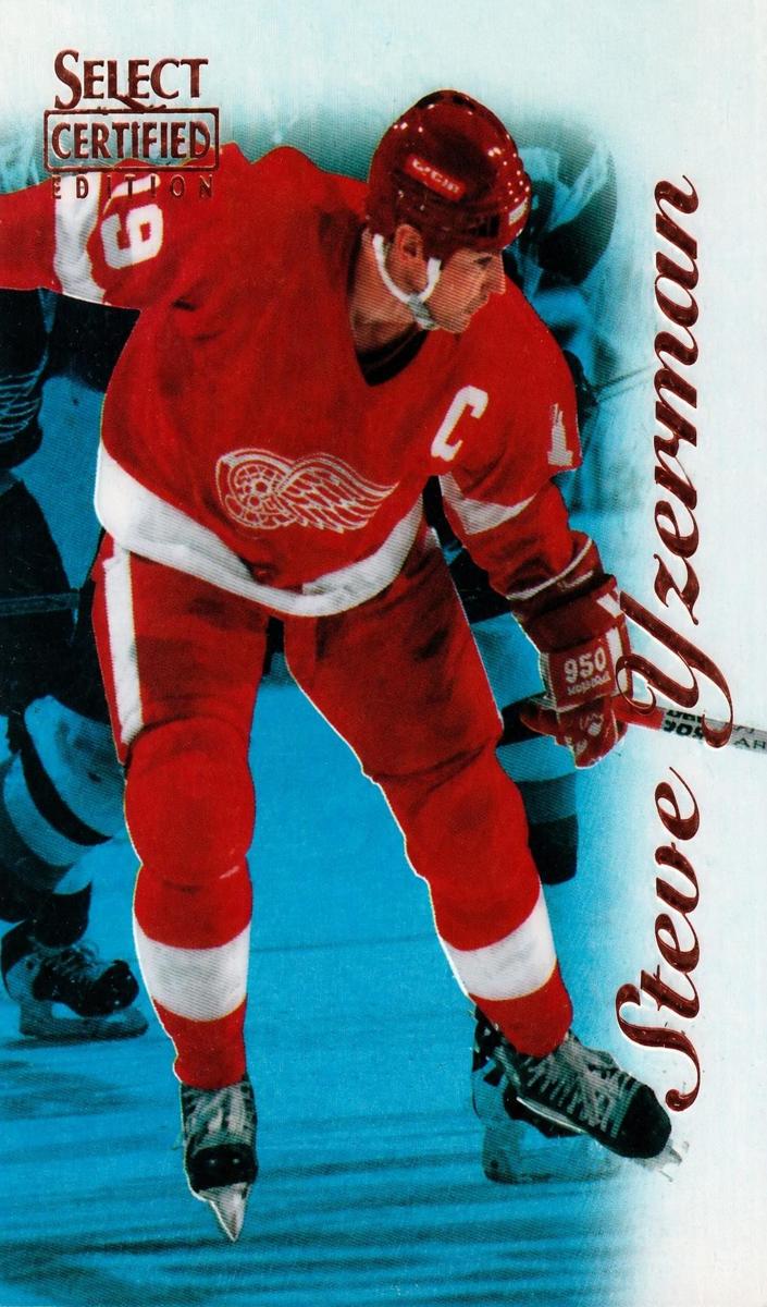 1996 Select Certified Steve Yzerman [Mirror Blue] #41 card