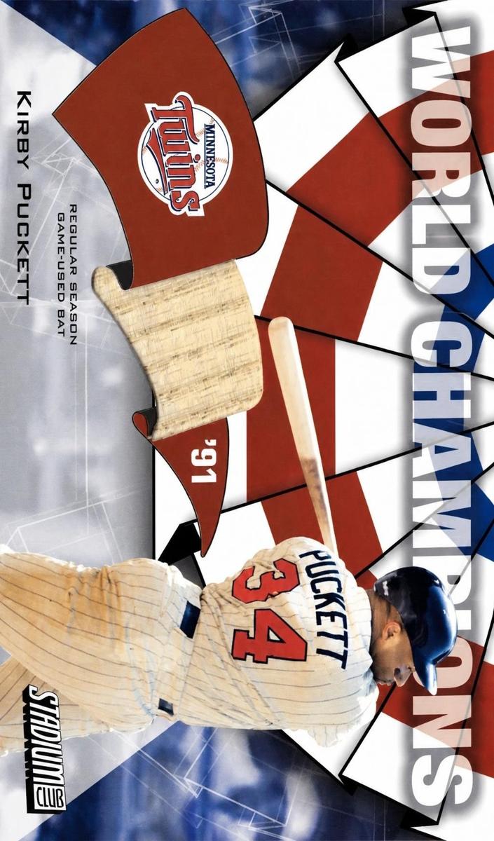 2002 Topps Stadium Club Kirby Puckett #WC-KP card