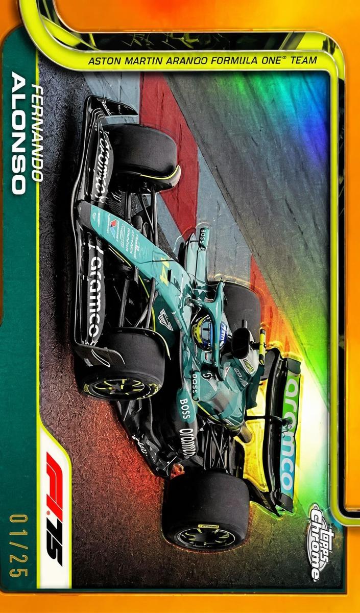 2025 Fernando Alonso [Orange Refractor] #81