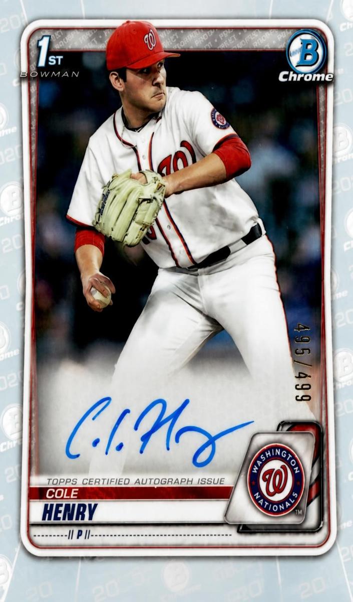 2020 Cole Henry [Refractor] #CDA-CHE