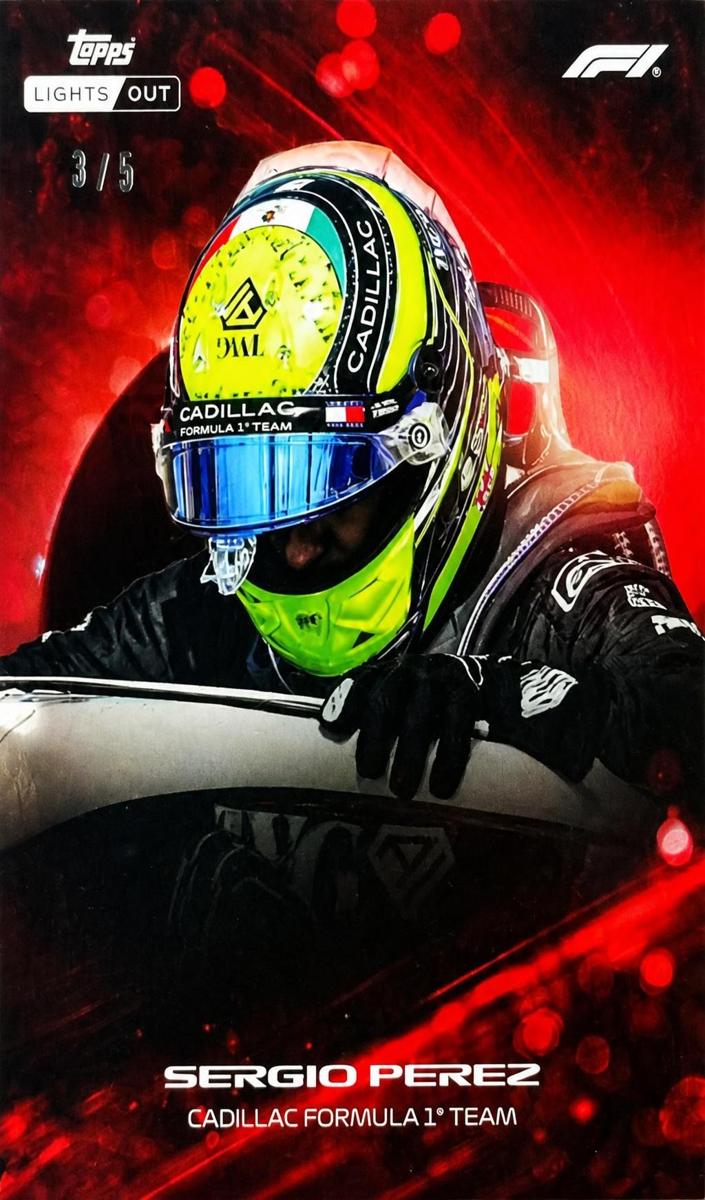 2026 Topps Lights Out F1 Sergio Perez [Red] #NNO card