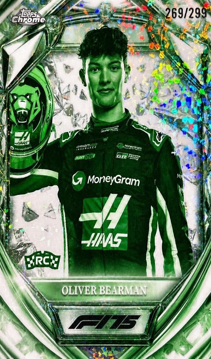 2025 Oliver Bearman [Night Vision Mini-Diamond F1 Refractor] #D75-14