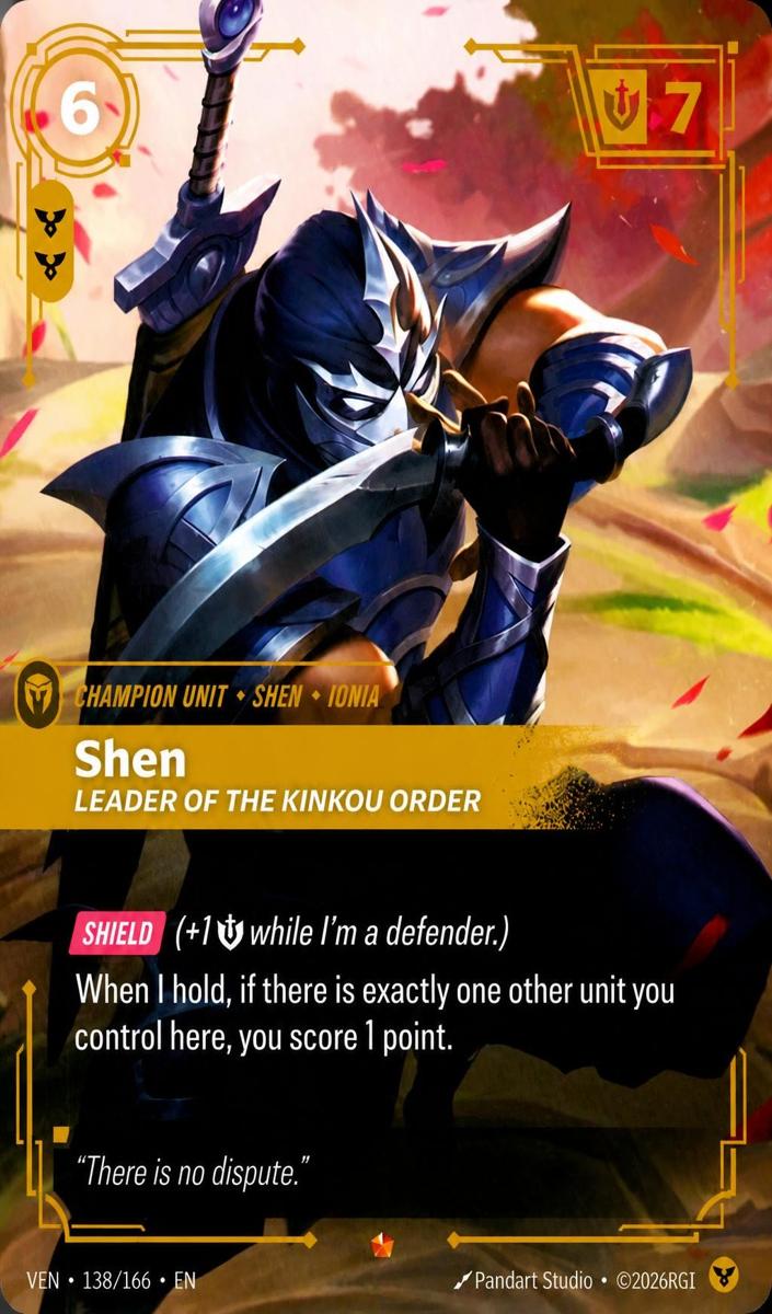 2026 Shen, Leader of the Kinkou Order [Foil] #138