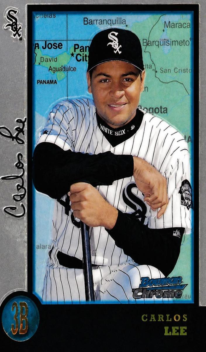 1998 Bowman Chrome Carlos Lee #428 card