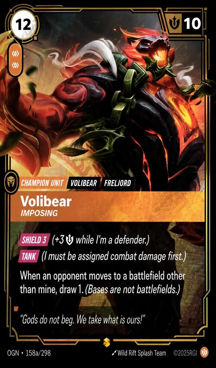 2025 Volibear - Imposing [Alternate Art] #158a