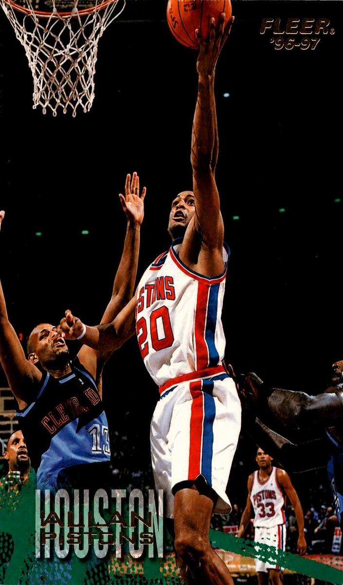 1996 Fleer Allan Houston #32 card