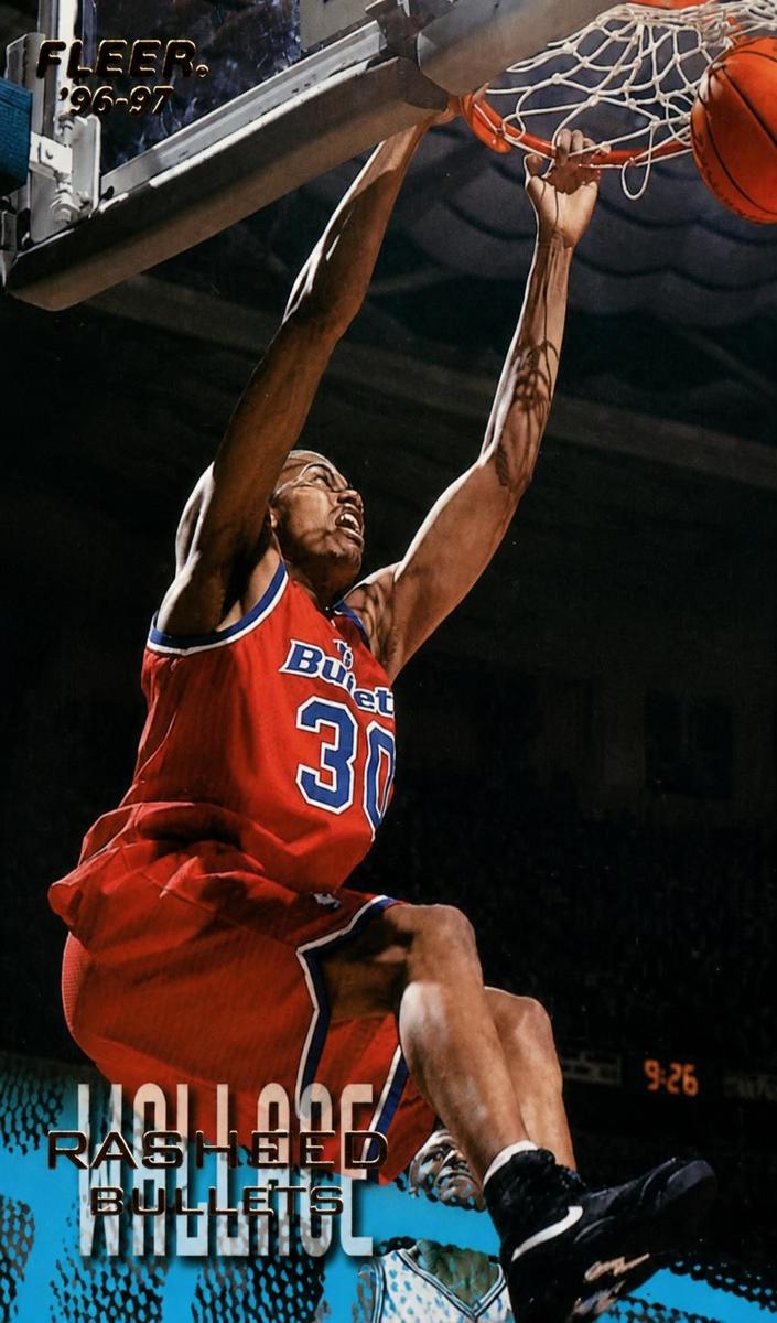 1996 Fleer Rasheed Wallace #118 card