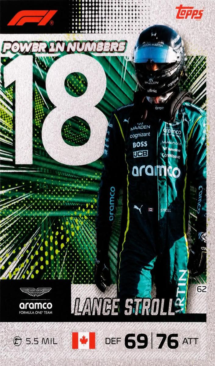 2026 Topps Turbo Attax F1 Lance Stroll #62 card