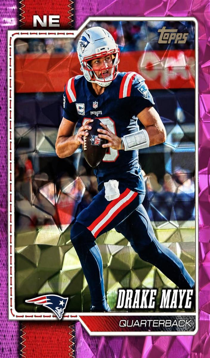 2026 Drake Maye [Pink Diamante Foil] #136