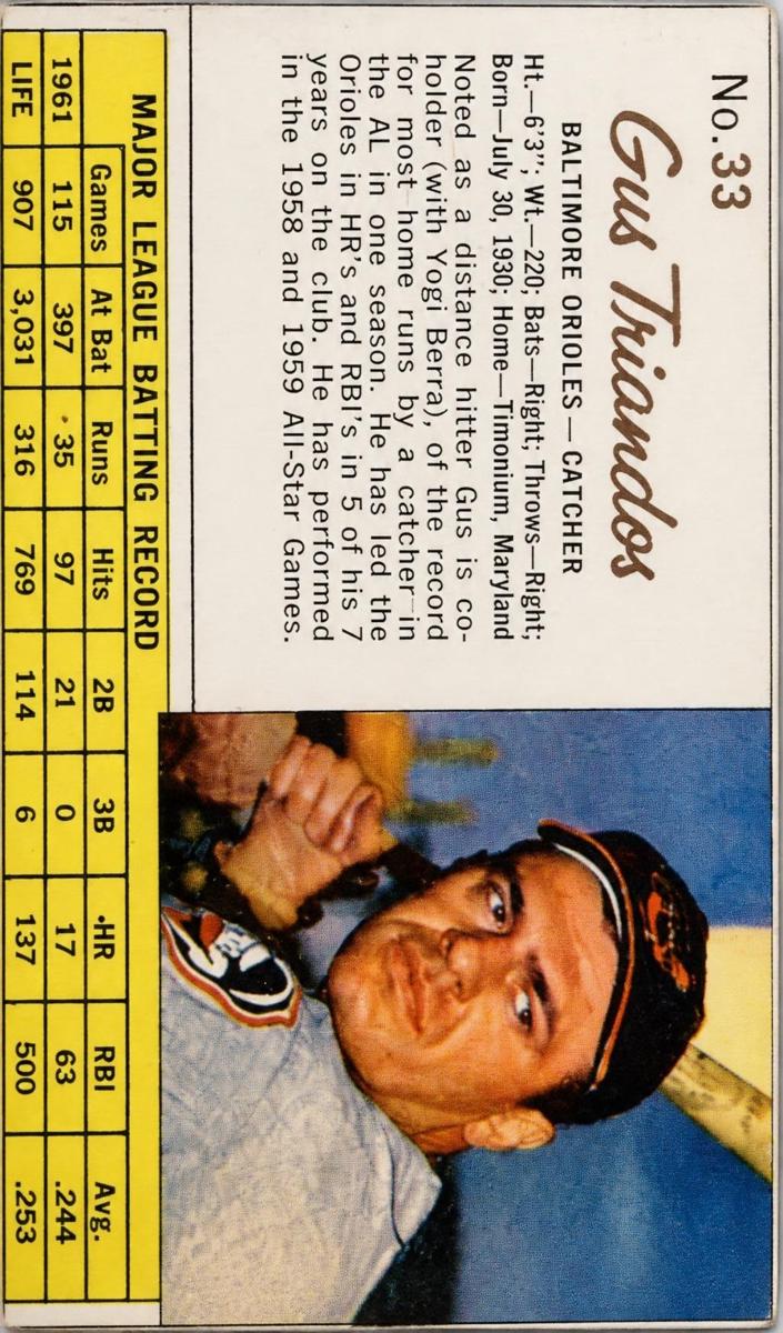 1962 Gus Triandos #33