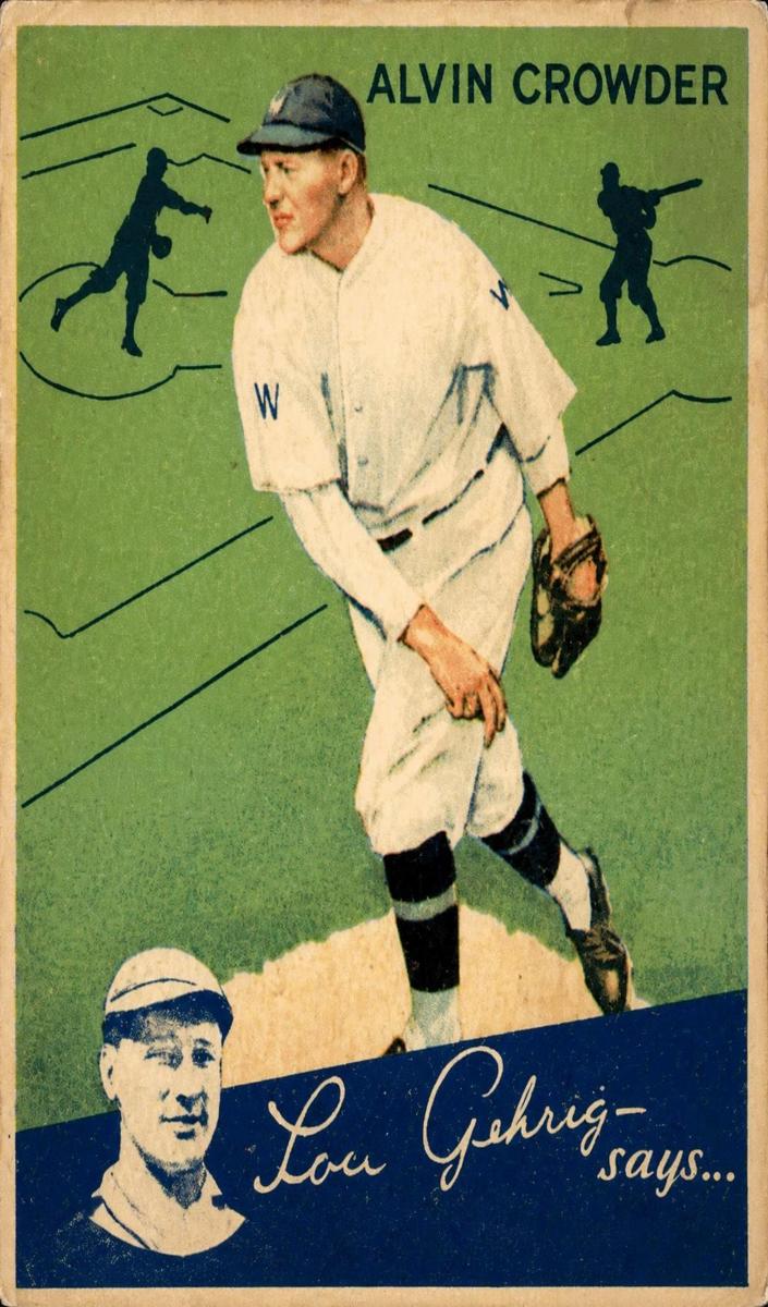 1934 Alvin Crowder #65