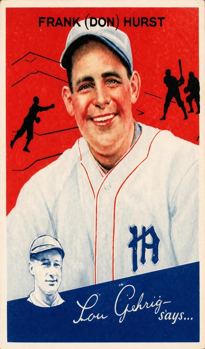 1934 World Wide Gum Don Hurst #80 card