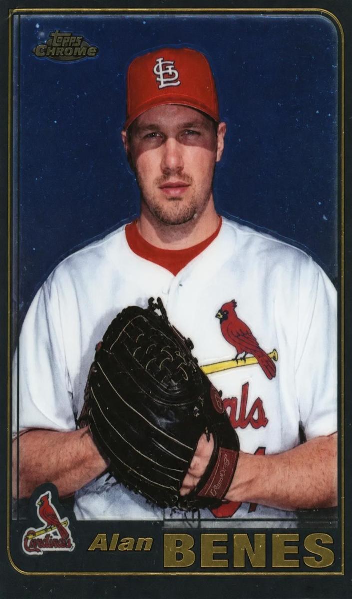 2001 Topps Chrome Alan Benes #384 card