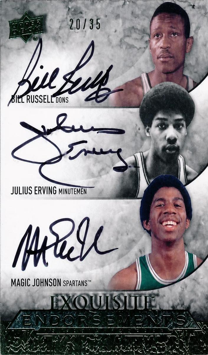 2012 Bill Russell / Magic Johnson / Julius Erving #EE3-BEJ