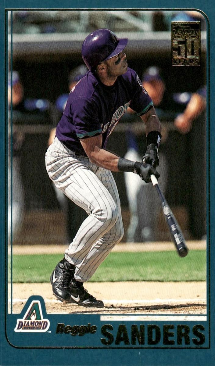 2001 Topps Traded Reggie Sanders #T28 card