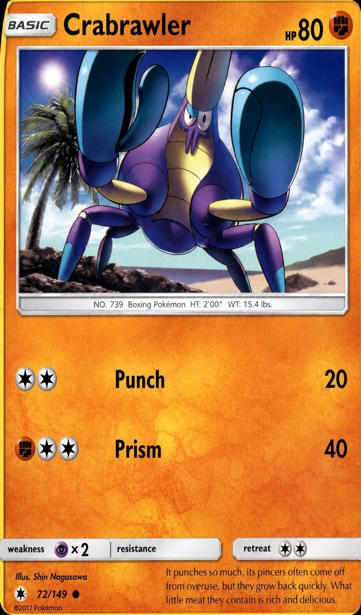 Crabrawler 2017 Pokemon Sun & Moon