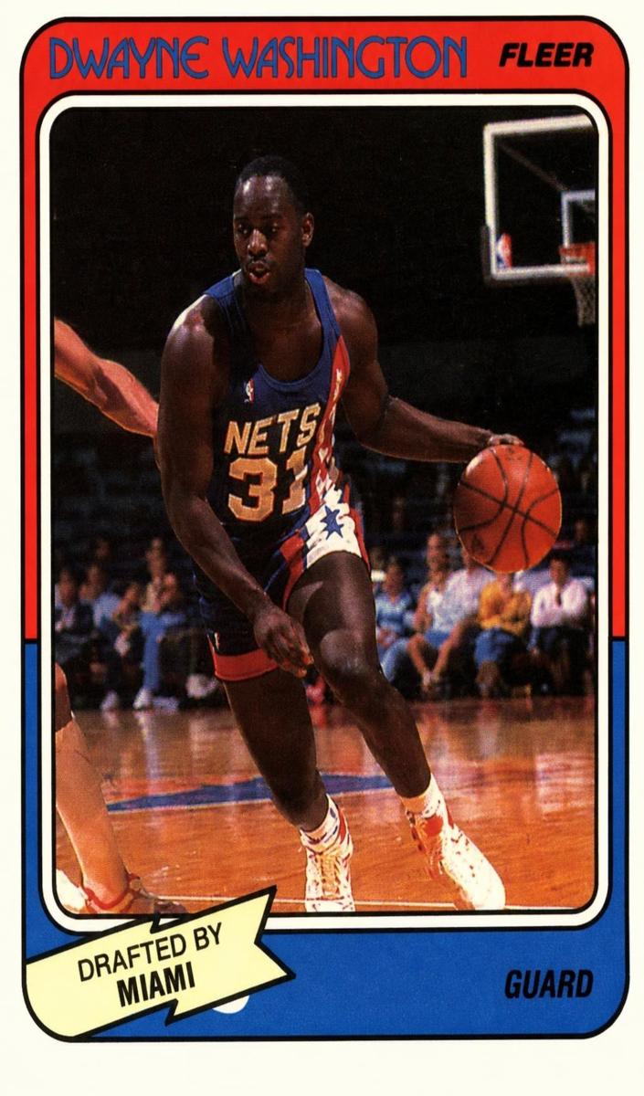 1988 Fleer Duane Washington #71 card