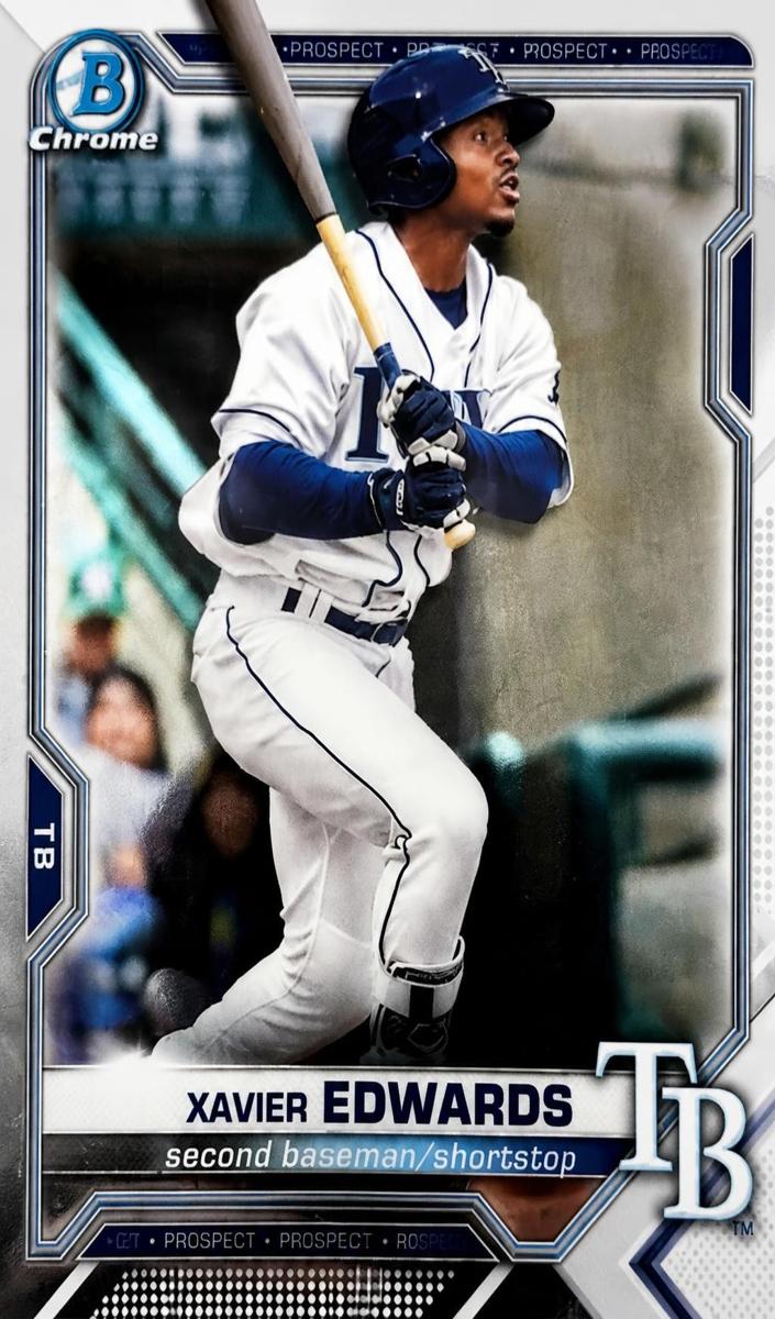 2021 Bowman Chrome Prospects Xavier Edwards #BCP-101 card