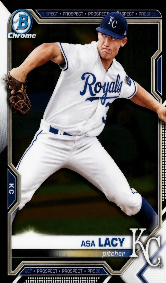 2021 Bowman Chrome Prospects Asa Lacy #BCP-83 card