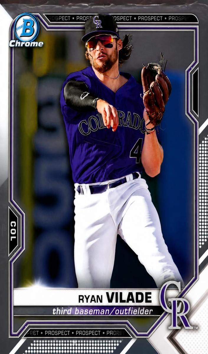 2021 Bowman Chrome Prospects Ryan Vilade #BCP-68 card