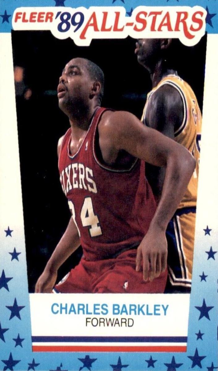 Charles Barkley 1989 Fleer Sticker Basketball