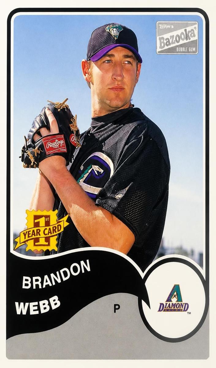 2003 Topps Bazooka Brandon Webb #163 card