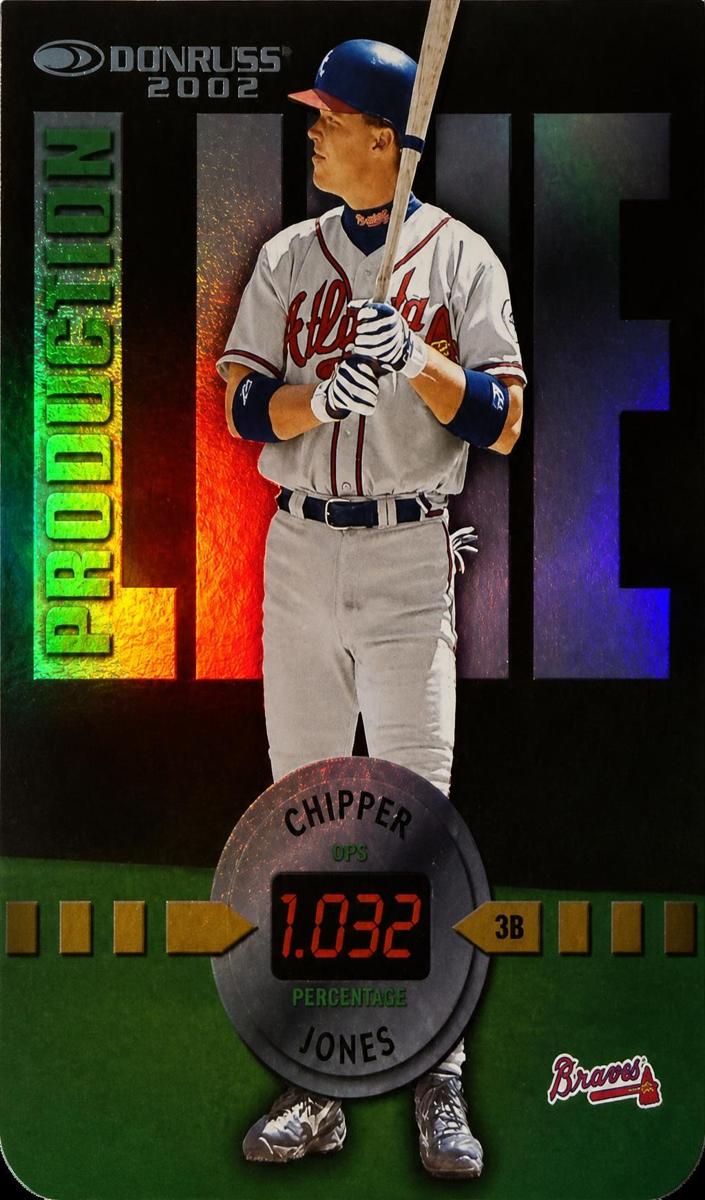 2002 Donruss Chipper Jones #PL-49 card