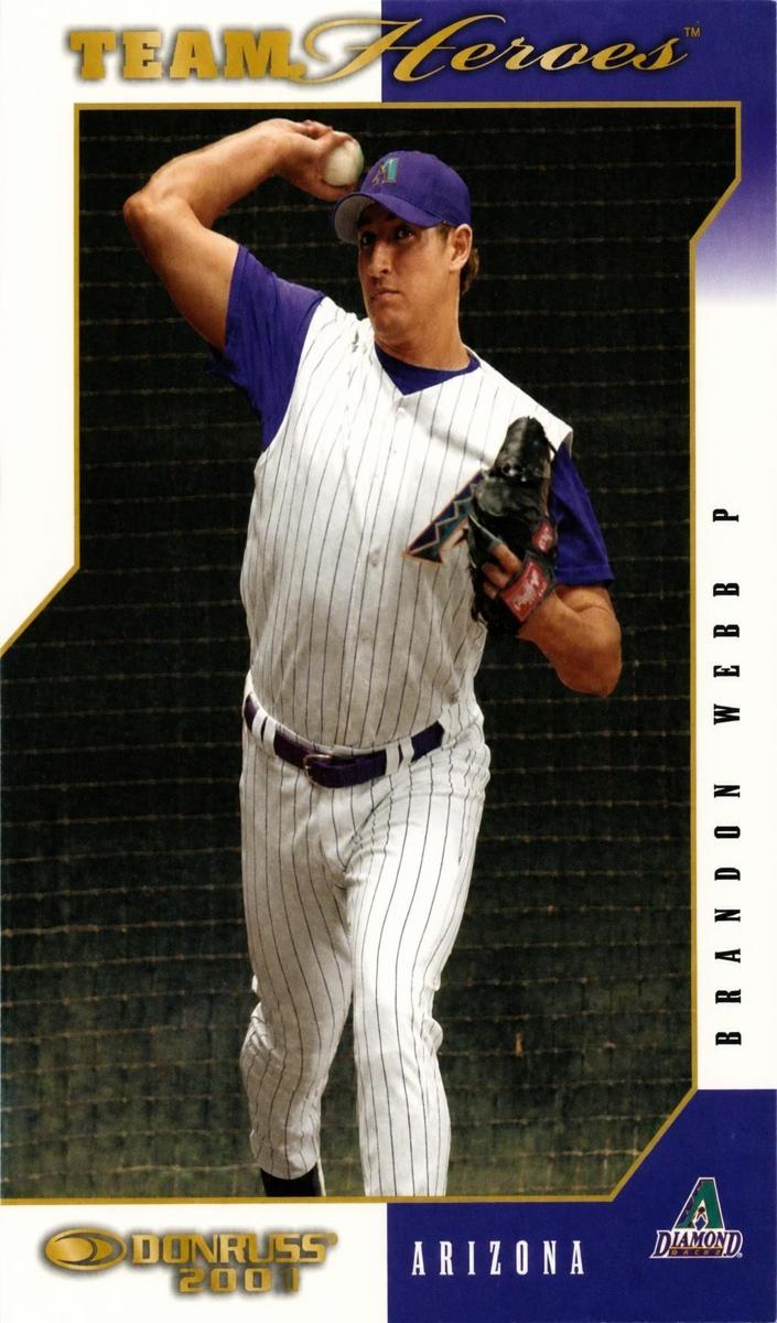 2003 Donruss Team Heroes Brandon Webb #545 card