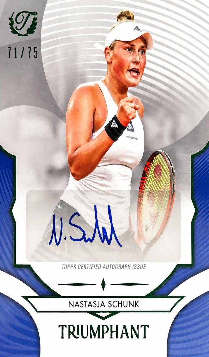 2025 Nastasja Schunk [Tennis Ball Yellow Foil] #65-A