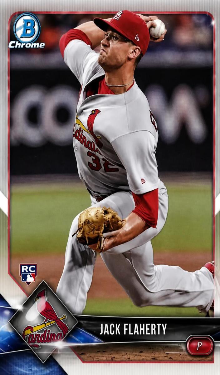 2018 Bowman Chrome Jack Flaherty [Refractor] #72 card