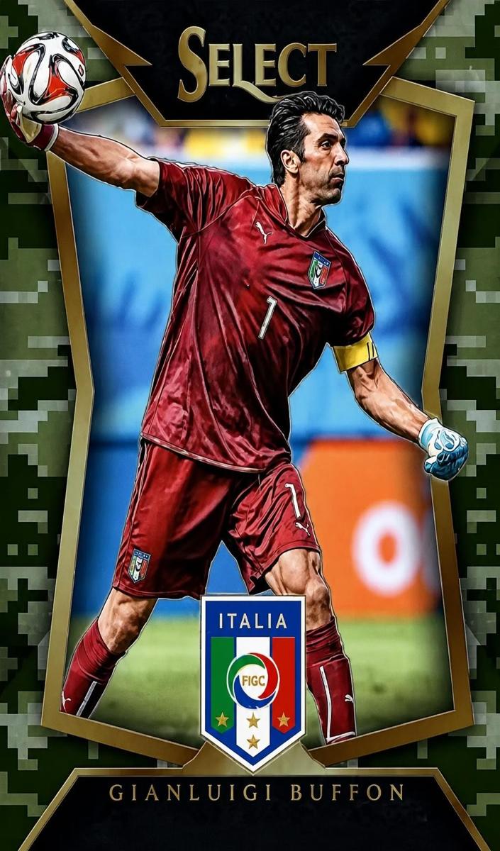 2015 Panini Select Gianluigi Buffon [Camo] #46 card