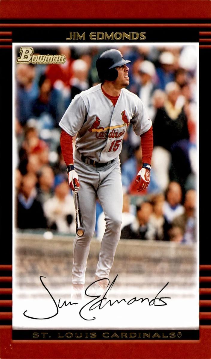 2002 Bowman Jim Edmonds #90 card