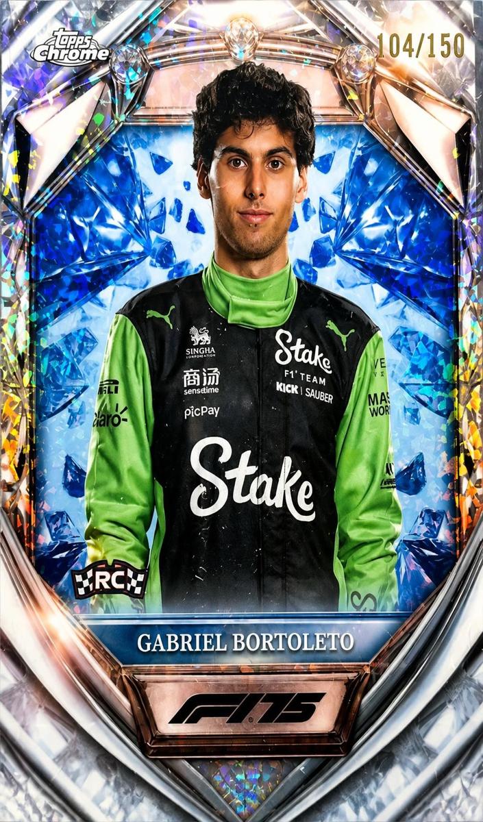 2025 Gabriel Bortoleto [Blue Mini-Diamond Refractor] #D75-20