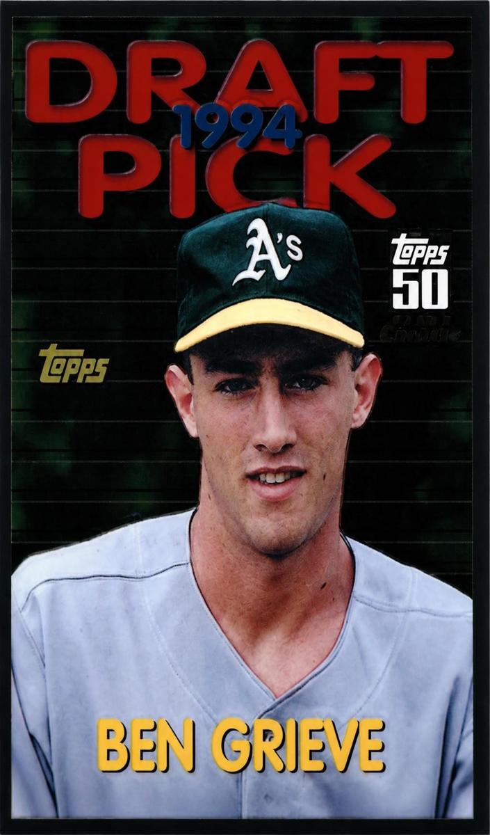 2001 Topps Chrome Traded Ben Grieve #T141 card