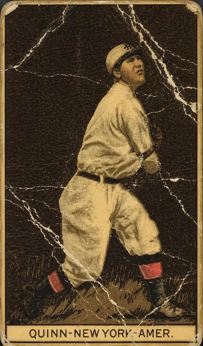 1912 American Tobacco Company Brown Background T207 Jack Quinn #NNO card