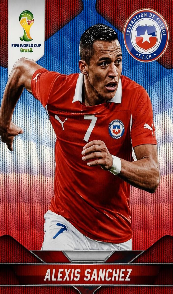 2014 Alexis Sanchez [Blue and Red Wave] #45