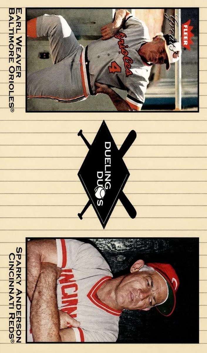 2002 Earl Weaver / Sparky Anderson #11 DD