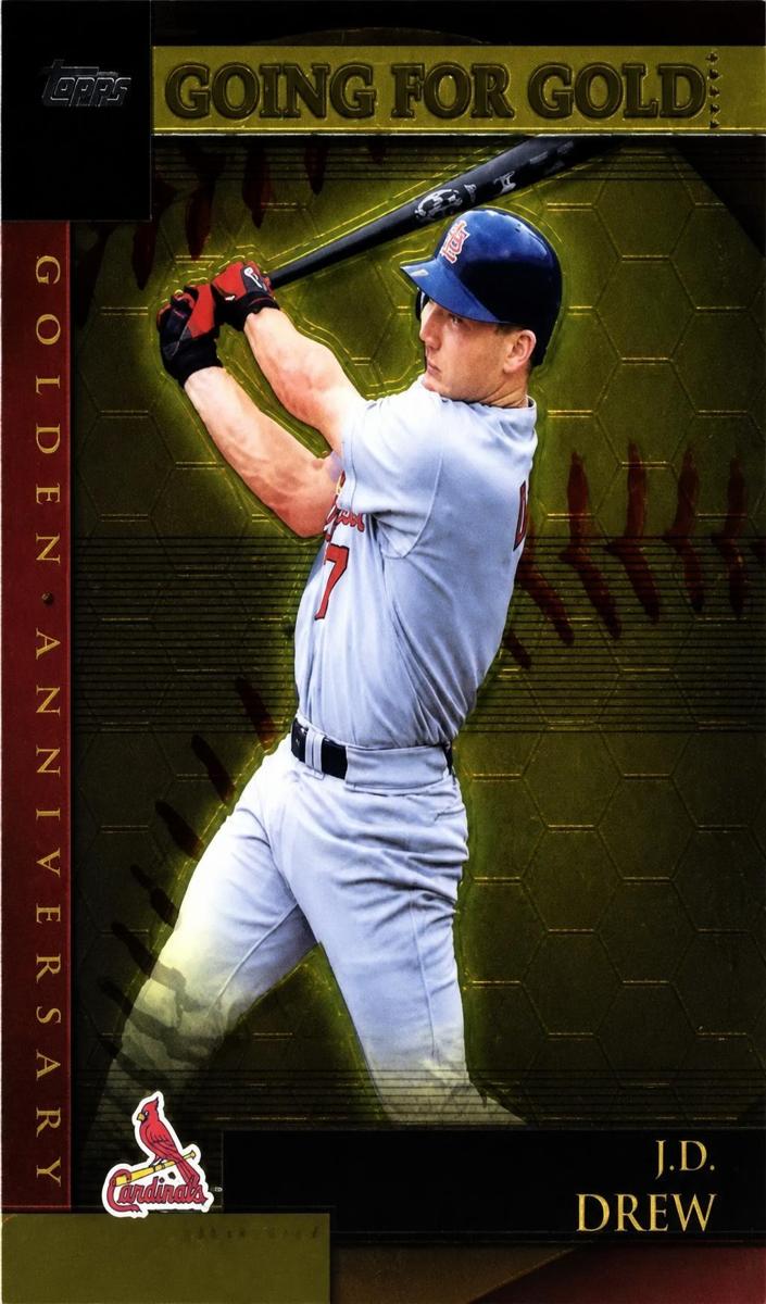 2001 Topps Chrome J.D. Drew #GA50 card