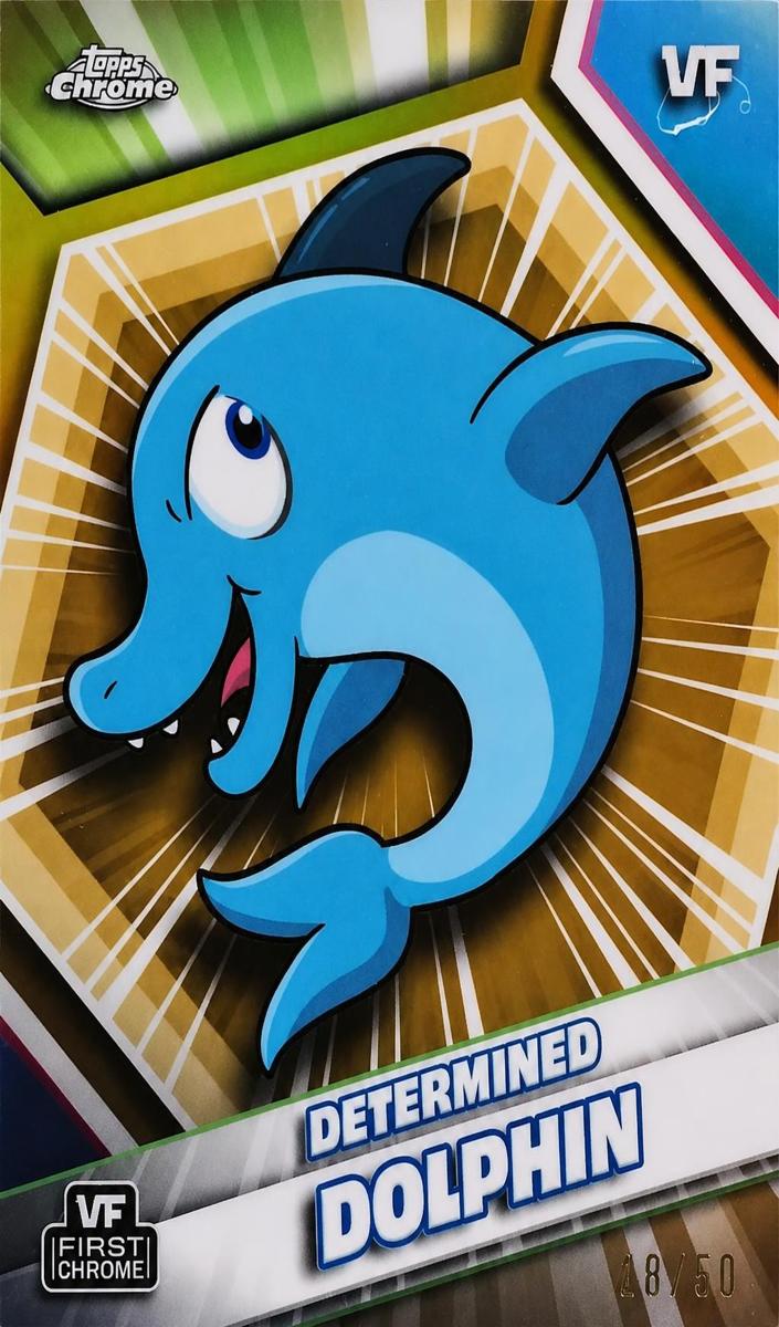 2026 Determined Dolphin [Gold Refractor] #65