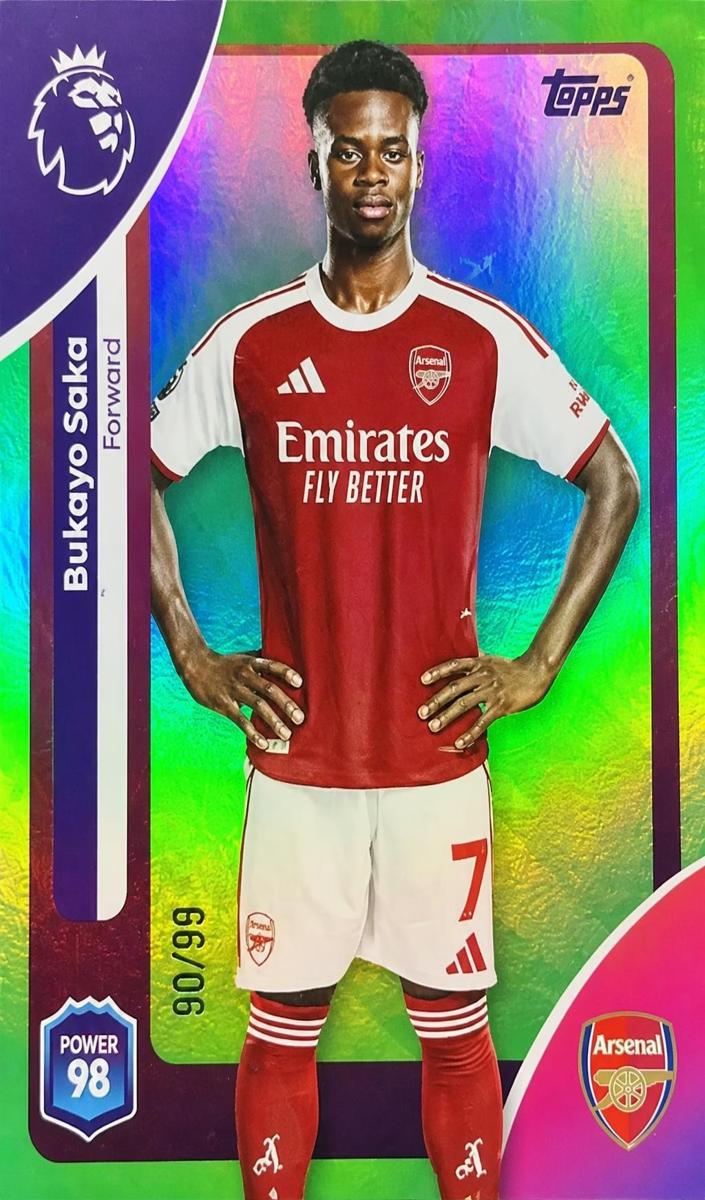 2025 Bukayo Saka [Green Rainbow] #12