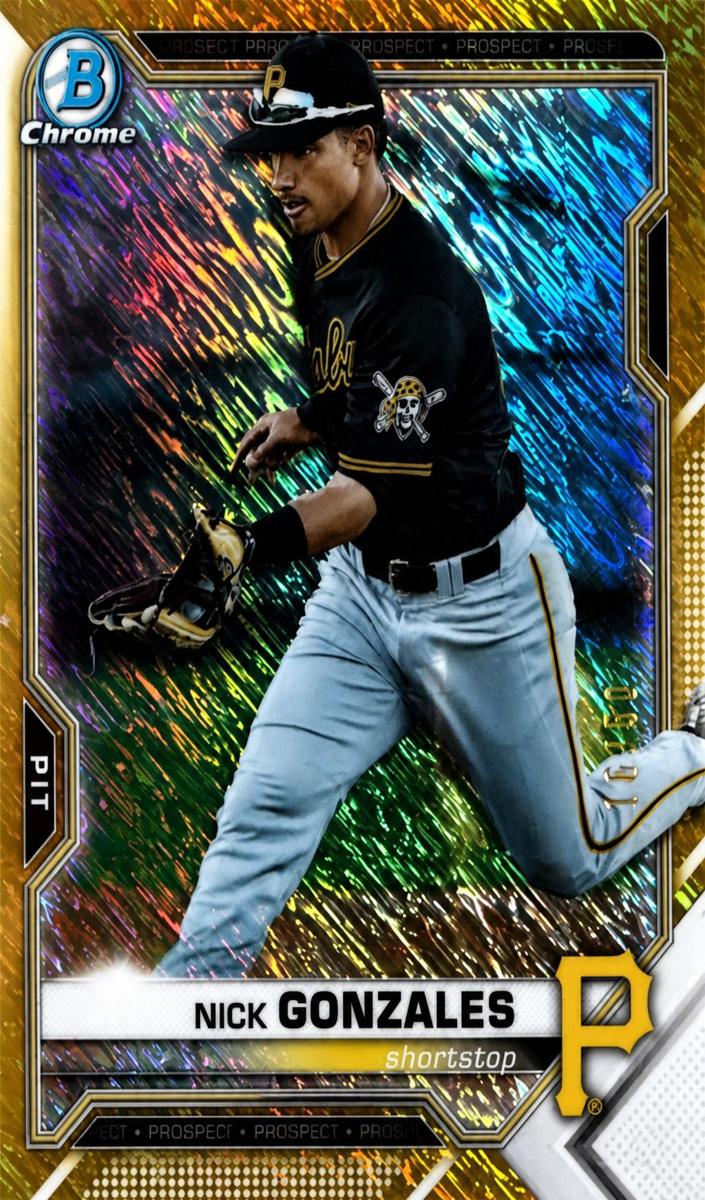 2021 Nick Gonzales [Gold Shimmer Refractor] #BCP-224
